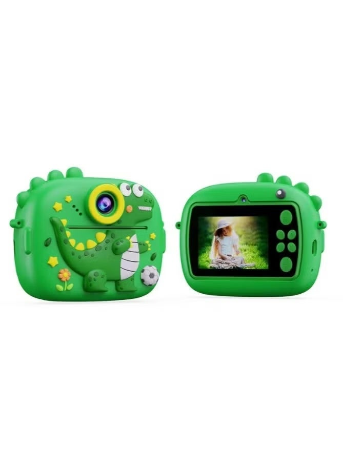 Instant Print Kids Camera 48MP Dual Lens with 2.4" IPS Screen, 1080P HD Video, No-Ink Thermal Printing, MP3 Player, Games, Voice Recorder, Selfie Mode, Smart Focus, Expandable Memory up to 128GB – Fun & Creative Gift for Children Ages 4-12
