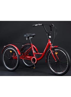 Shark 61 U.A.E 24 Inch Three Wheel Adult Tricycle With Rear Basket  - Image 1