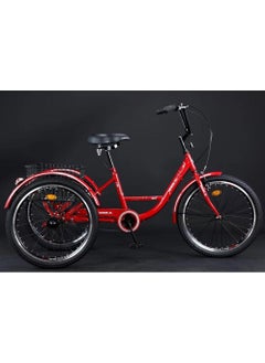 Shark 61 U.A.E 24 Inch Three Wheel Adult Tricycle With Rear Basket  - Image 2