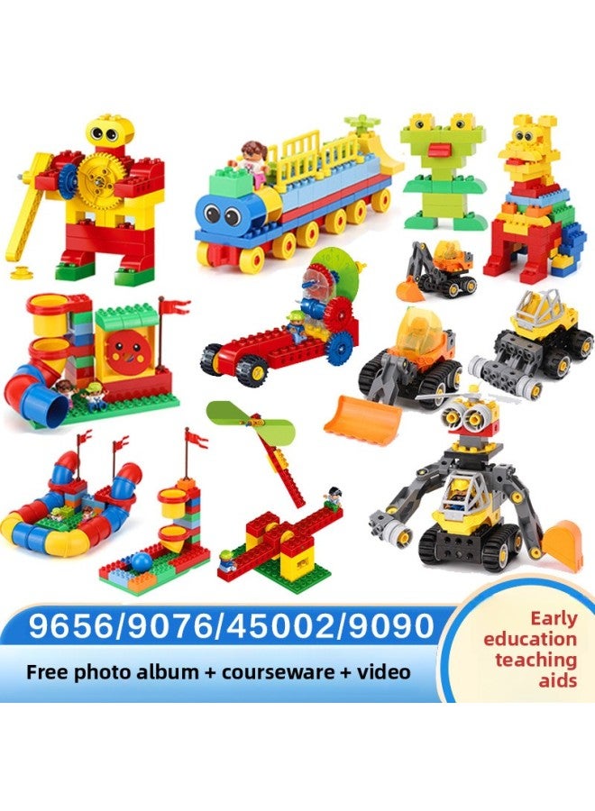 Compatible With Lego Building Blocks 9656 Children's Educational Toys Large Particles 45002 Project 9076 Suit Teaching Aids Wholesale-Color:45002 Enhanced Version 140 Particles (bagged)  - Image 3