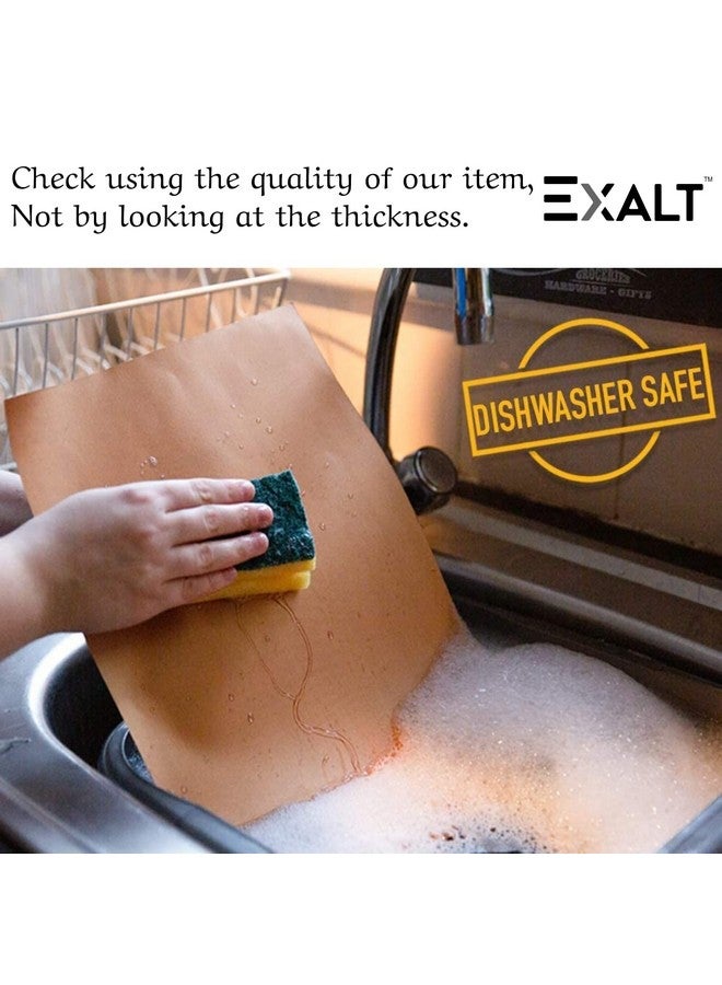 EXALT Silicone Baking Mat Roti Making Sheet Obbattu Sheet Holige Sheet Reusable Heat Resistant Baking Mat Chappathi Puran Poli Rolling Mat - Pack of 2 - Image 5