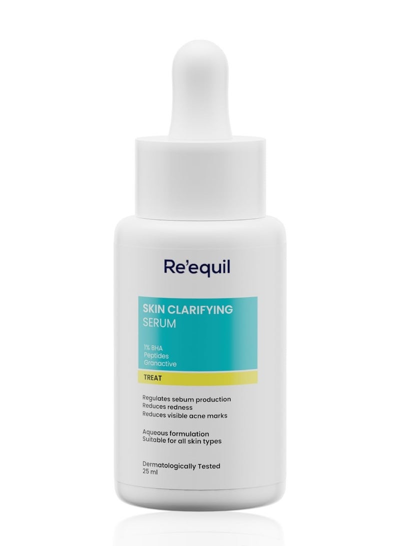 RE' EQUIL Skin Clarifying Serum | 5% Granactive | Treats Active Acne, Prevents Breakouts, Regulates Sebum Production | 25 Ml - Image 1