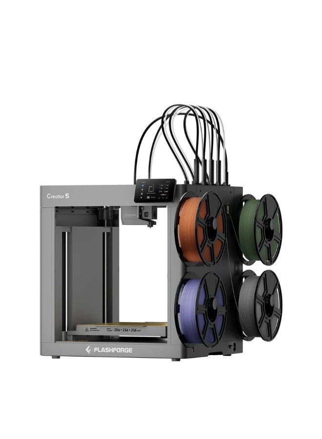 Flashforge Creator 5 4-Toolheads Multi-Color 3D Printer | 500% Faster, Zero Purge Waste - Image 1