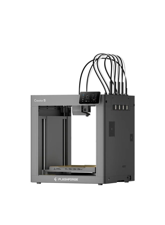 Flashforge Creator 5 4-Toolheads Multi-Color 3D Printer | 500% Faster, Zero Purge Waste - Image 2