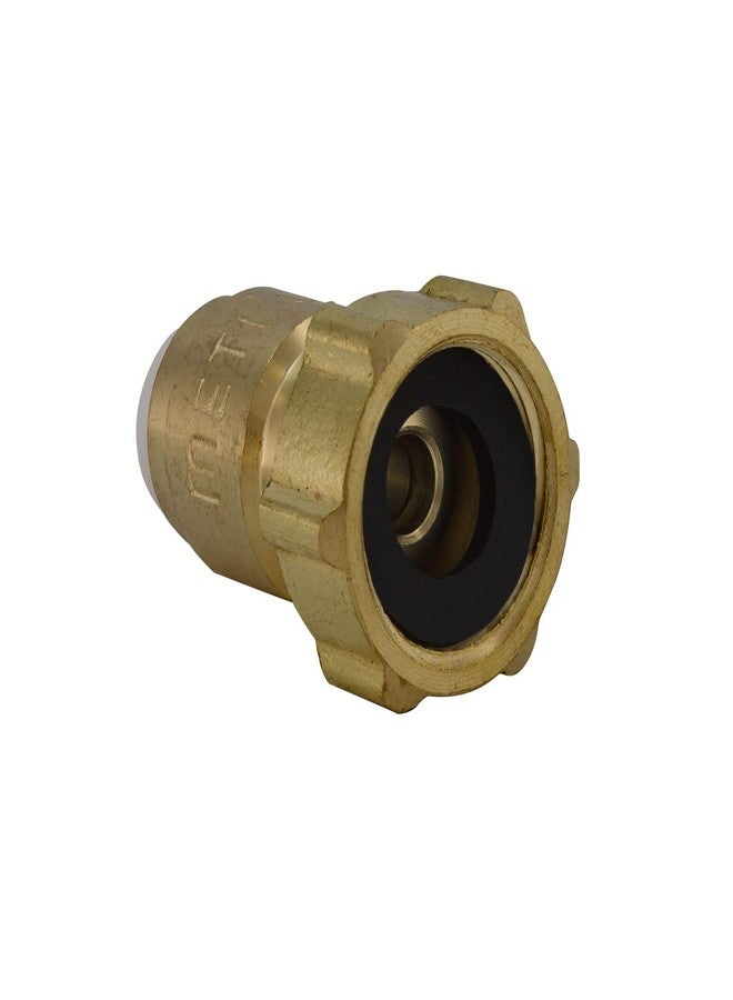 Metpure Quick Connect Female Brass Reducing Adapter - 1/4” Quick Connect x 3/8” Female Threaded Compression. Converts 3/8" COMP Fittings to a QC. Perfect for Water Filtration, RO System, Ice Maker (5 Pack) - Image 3