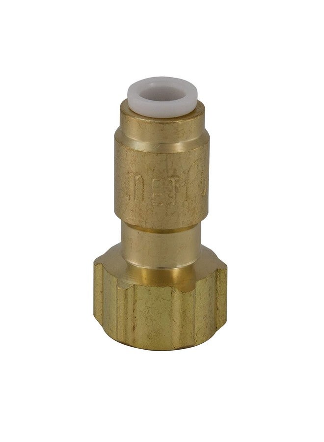 Metpure Quick Connect Female Brass Reducing Adapter - 1/4” Quick Connect x 3/8” Female Threaded Compression. Converts 3/8" COMP Fittings to a QC. Perfect for Water Filtration, RO System, Ice Maker (5 Pack) - Image 2