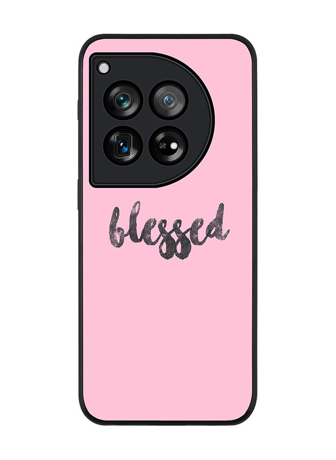 Stylizedd Rugged Black edge case for OnePlus 12R / OnePlus Ace 3 5G, Slim fit Soft Case Flexible Rubber Edges Anti Drop TPU Gel Thin Cover -  Blessed  - Image 1