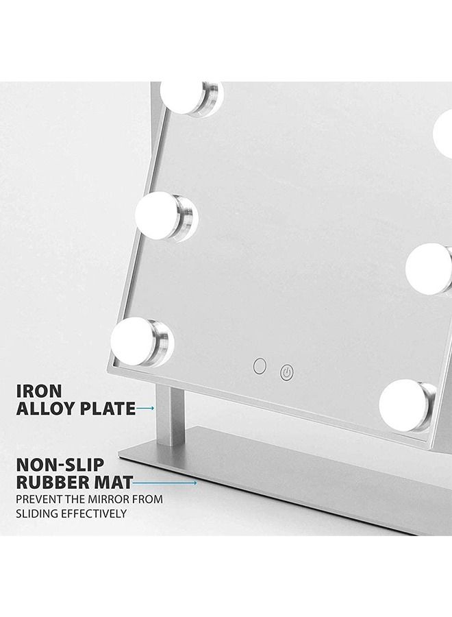Lighted Makeup Vanity Mirror Hollywood Style Tabletop Mirrors for Makeup Dressing Table with 12 Dimmable Light  - Image 4