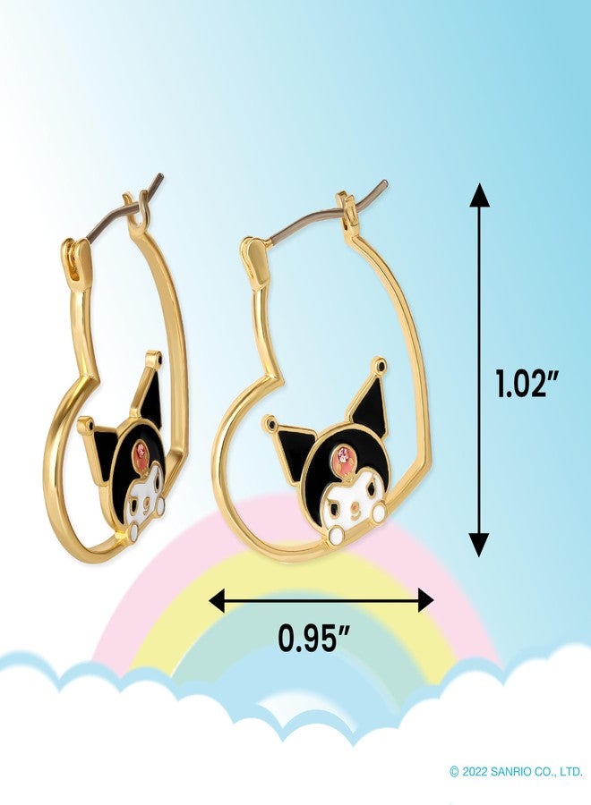 هالو كيتي أقراط سانريو كورومي، مجوهرات هيلو كيتي مطلية بالذهب للنساء، مرخصة رسميًا، هيلو كيتي وأصدقاؤها - Image 4