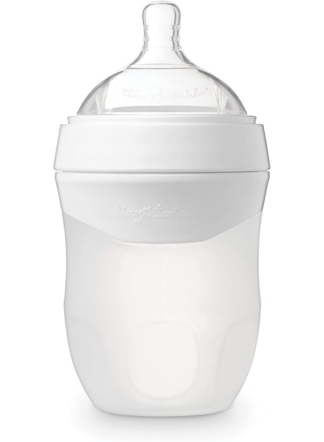 Tiny Twinkle Tiny Twinkle Silicone Baby Bottle with Comfort Grip and Soft Flexible Nipple - Squeezably Soft Baby Bottles for Newborn and Up  - Image 1