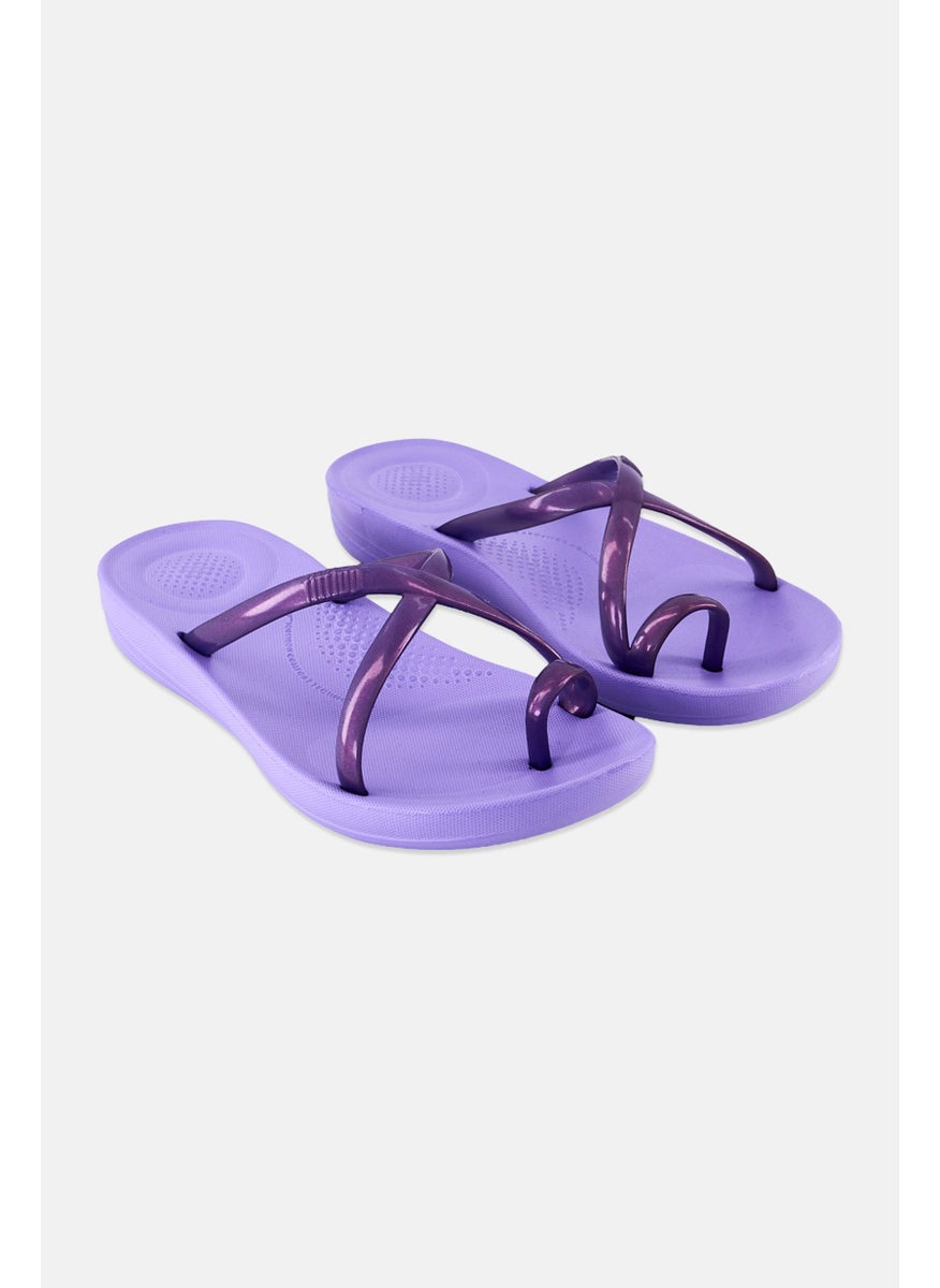 FitFlop Women Iqushion Wave Slip On Slipper, Lavender  - Image 1