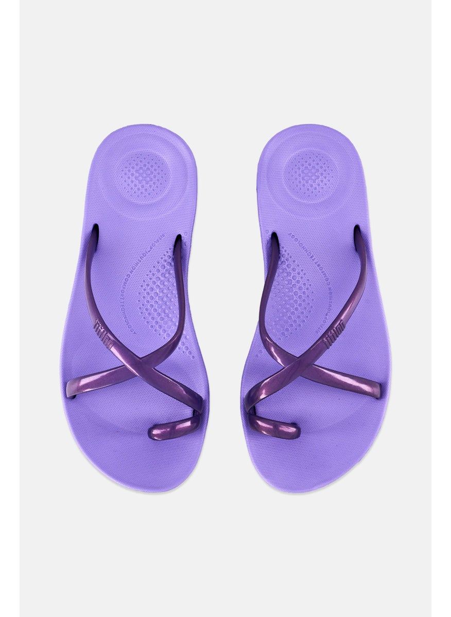 FitFlop Women Iqushion Wave Slip On Slipper, Lavender  - Image 3