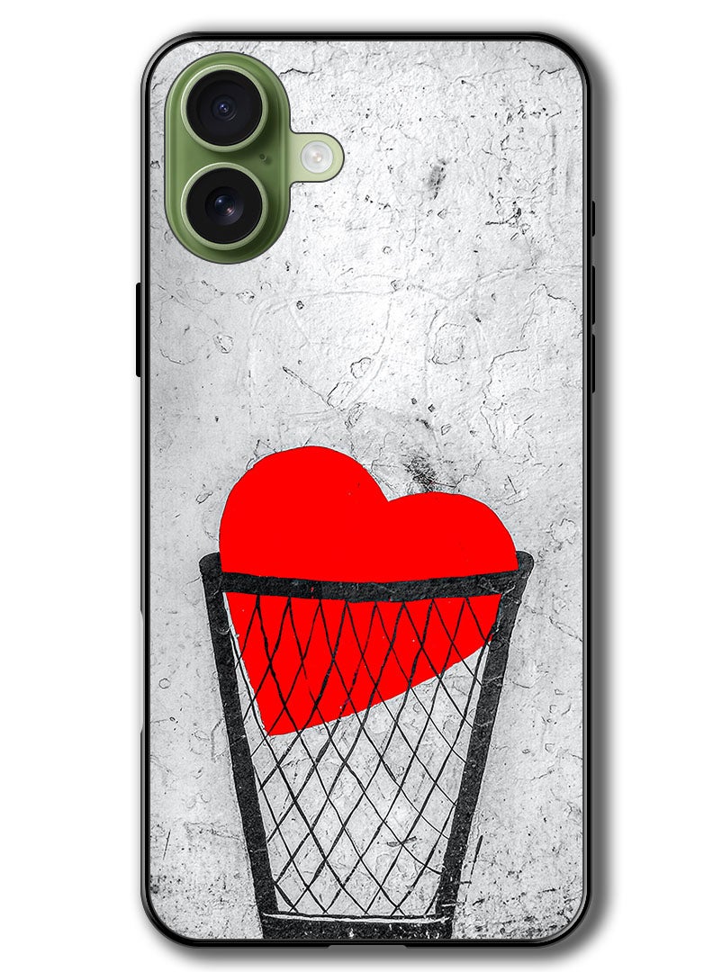 Theodor Case Compatible with Apple iPhone 17 6.3 Inch Protection Shockproof Bumper Cover heart_love_sad - Image 1
