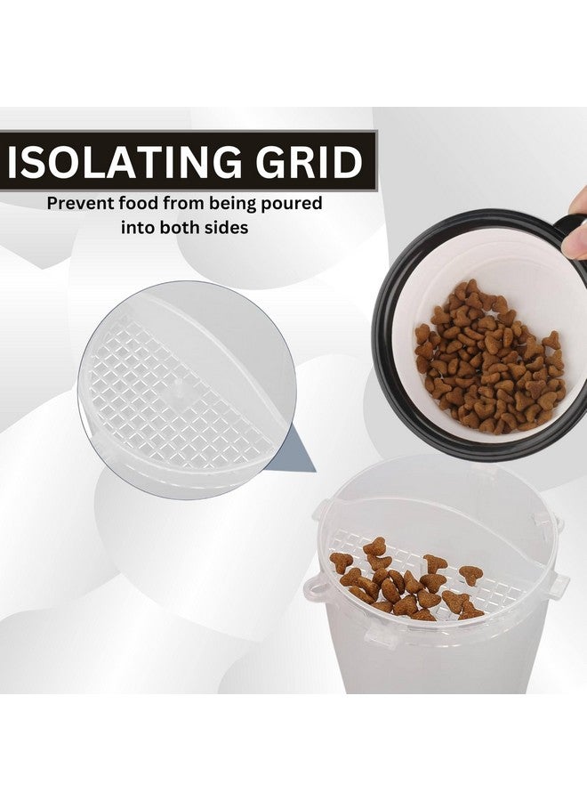 زجاجة مياه للسفر للكلاب والجراء - (350 مل)، وعاء طعام للحيوانات الأليفة 2 في 1 وزجاجة مياه، أوعية مياه محمولة للاستخدام في الهواء الطلق للمشي والسفر والتخييم والتنزه سيرًا على الأقدام - Image 4