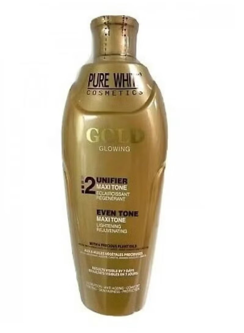 بيور وايت كوزماتيكس لوشن جولد جلووينج لتفتيح البشرة 200 مل