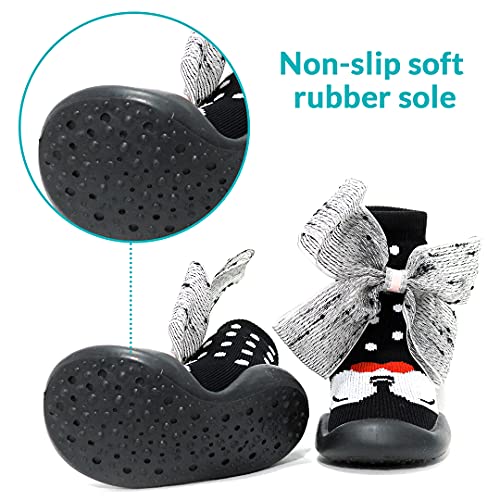 u-grow Baby Anti-Skid Breathable Soft Socks Shoes Black - Image 5