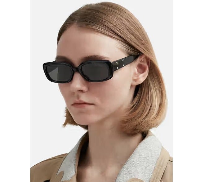 جنتل مونستر نظارات شمسية مستطيلة للجنسين من جنتل مونستر MM106 Col.01 54، لون أسود - Image 3