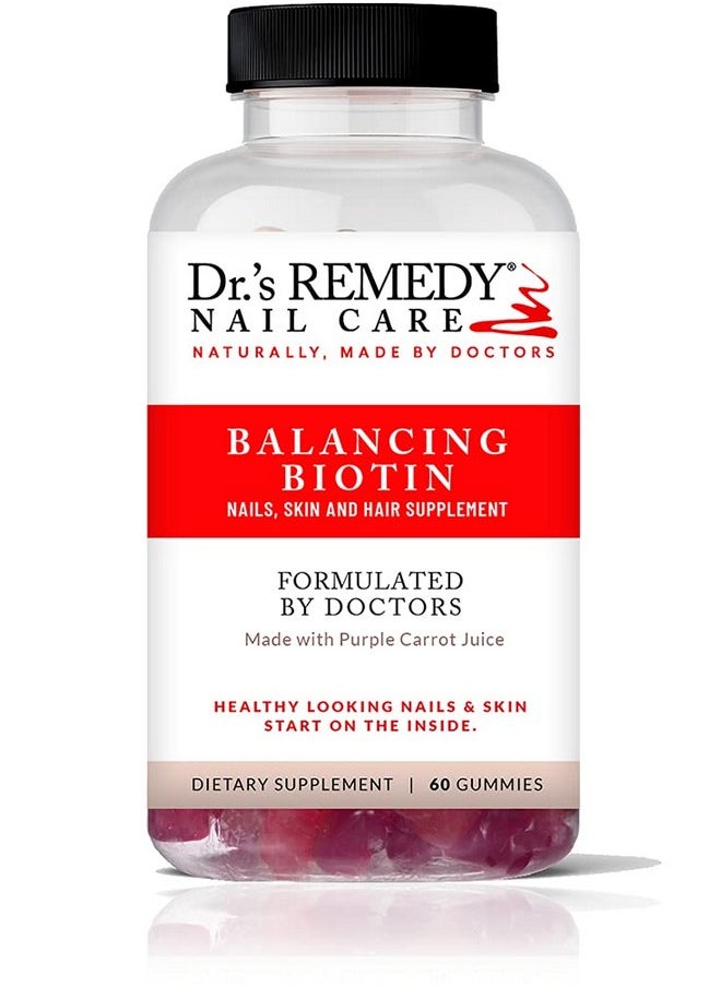 Dr.'s Remedy - Balancing Biotin Gummies Hair Skin And Nails Vitamins Vegan Gluten Free Biotin 5000Mcg Vitamin Supplements Perfect Biotin Vitamins For Hair Skin And Nails - Image 1