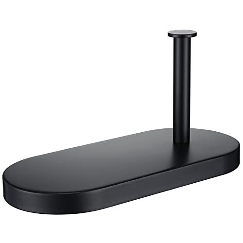 حامل ورق المرحاض مات أسود عشوائي مع رف للهاتف SUS 304 من الفولاذ المقاوم للصدأ ملحقات الحمام الحديثة موزع ورق المرحاض حامل ورق المرحاض دائري 93088MB