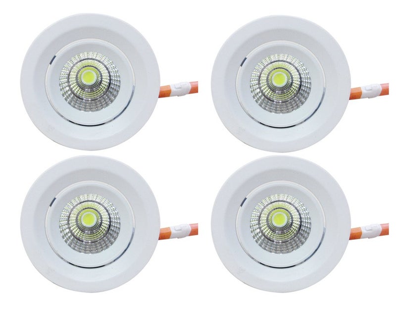 Bene BENE Radiance Aluminium Round Ceiling Light Yellow 7w Pack of 4 Pcs  - Image 1