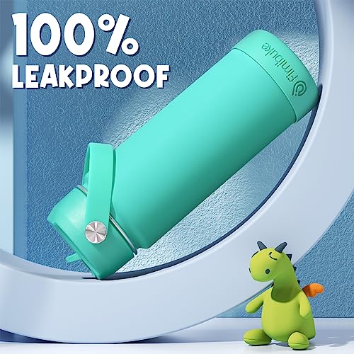 Fimibuke Kids Insulated Water Bottle, 18oz BPA FREE Kids Cups with Straw Double Wall Vacuum Tumbler 18/8 Stainless Steel Leak Proof Toddler Water Bottle for School Boys Girls (2 Pack, Hawaii) - Image 4