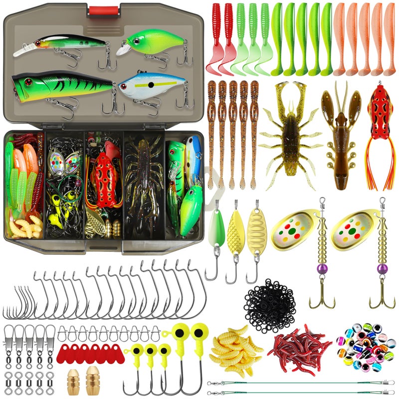 TRUSCEND Widely Used Fishing Bait Rigs Worth Every Penny, Selected Fishing Lures & Tackle Kit for Freshwater Fishing, Economic/Giftable/Premium Starter Fishing Gear Set Available, Perfect Fishing Gift - Image 1