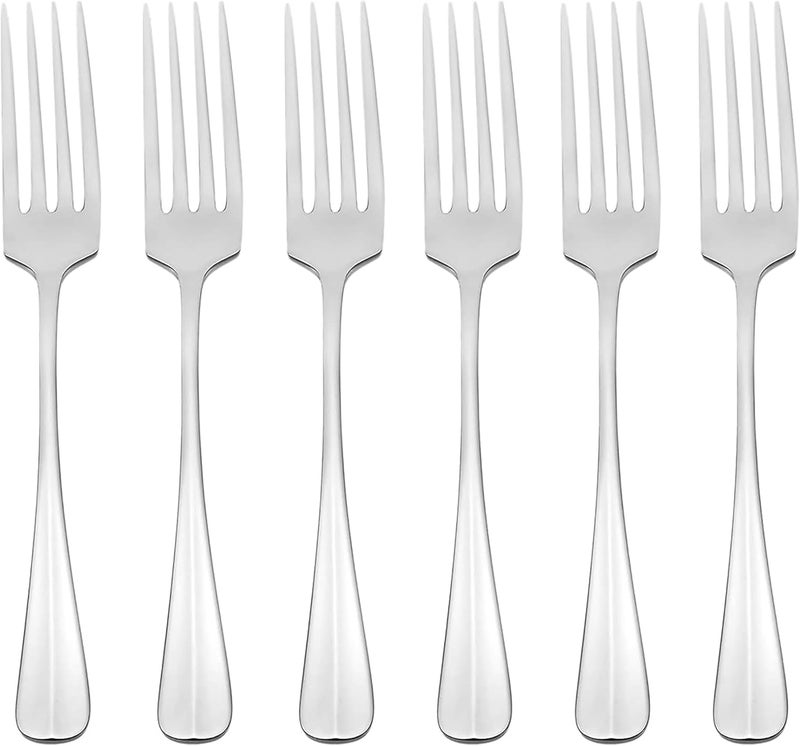 ONEIDA Savor Everyday Flatware Dinner Forks, Set of 6, 18/0 Stainless Steel, Silverware Set, Dishwasher Safe - Image 1