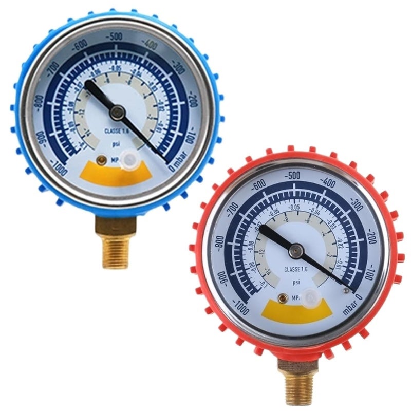 1pcs Air Pressure Gauge for Vacuum Pressure Gauge Vacuum Negative Pressure Gauge 0-14psi 1/8inch Connector(Small C) - Image 1
