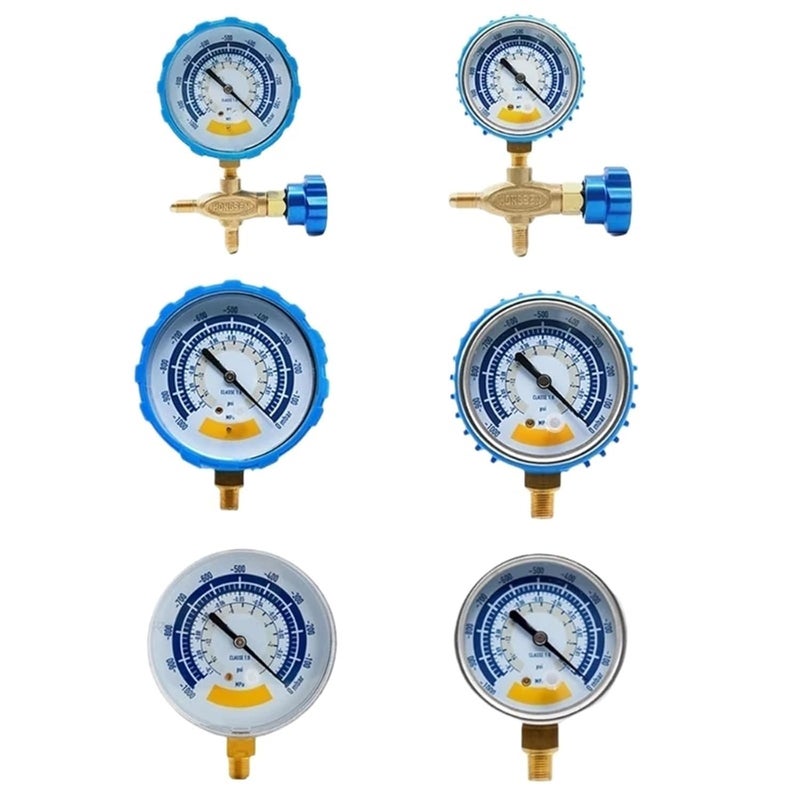 1pcs Air Pressure Gauge for Vacuum Pressure Gauge Vacuum Negative Pressure Gauge 0-14psi 1/8inch Connector(Small C) - Image 2