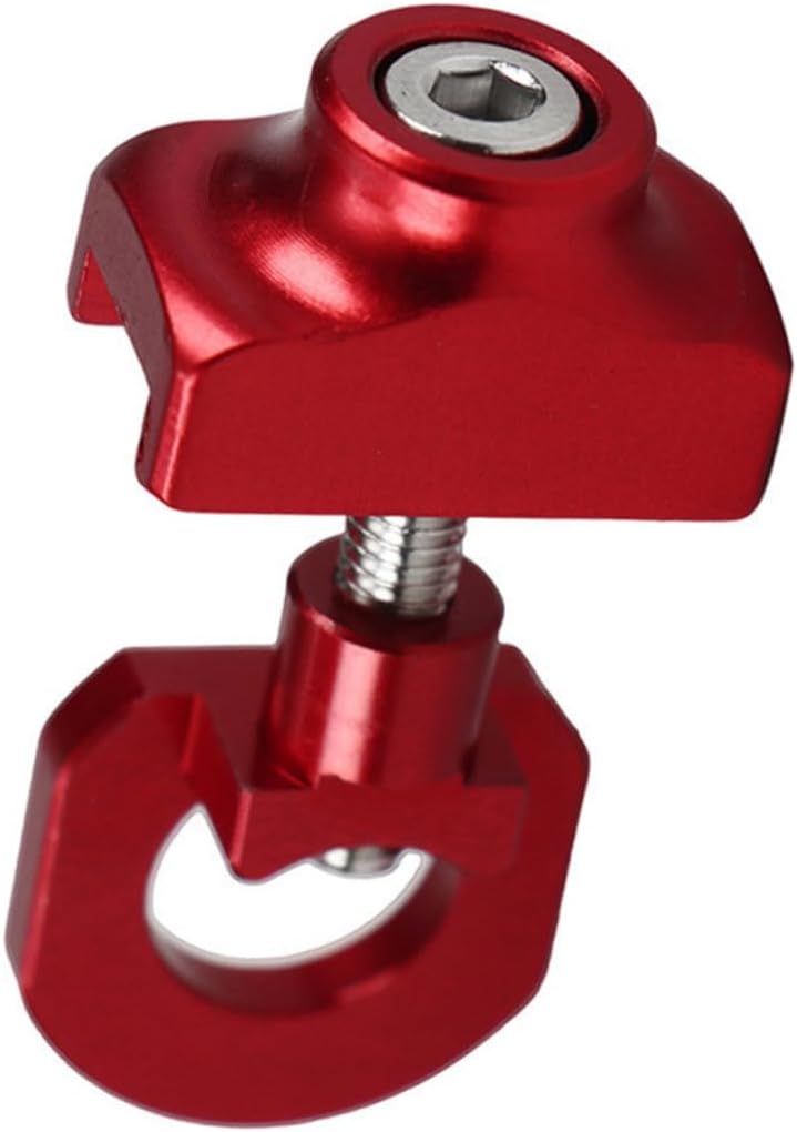 Red Bicycle Chain Tensioner Adjustable CNC Aluminum For Folded Bikes Cycling - Image 1