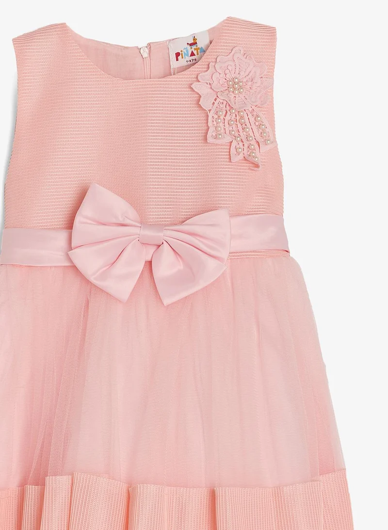 Pinata  Floral Pearl Embellished Occasion Dress for Women | Best Price UAE