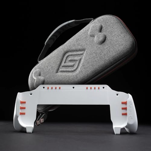 Satisfye - ZenGrip Ronin White Slim Bundle, Accessories Compatible with Nintendo Switch & OLED - The Bundle includes: White ZenGrip and Grey ZenCase Slim (WHITE) - Image 3
