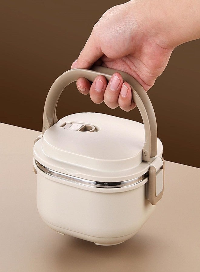 ZJchao Insulated Food Container, Thermal Lunch Box, Insulated Lunch Box, 304 Stainless Steel Leakproof Design with Spoon for School, Office, or Picnics (1 Tier) - Image 5