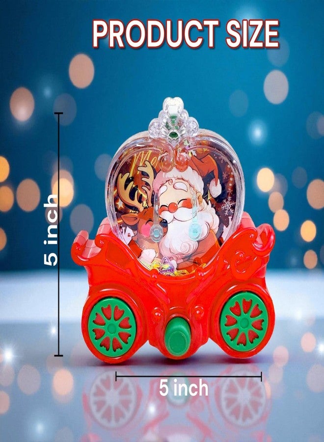 AMANVANI Christmas Theme Water Game, Handheld Water Ring Toss, Anxiety Toys, Travel Family Games Ideal Gift For Kids, Aqua Bubble Toy, Festive Return Gift For Christmas Party (Single Button ( 1 Pcs )) - Image 4