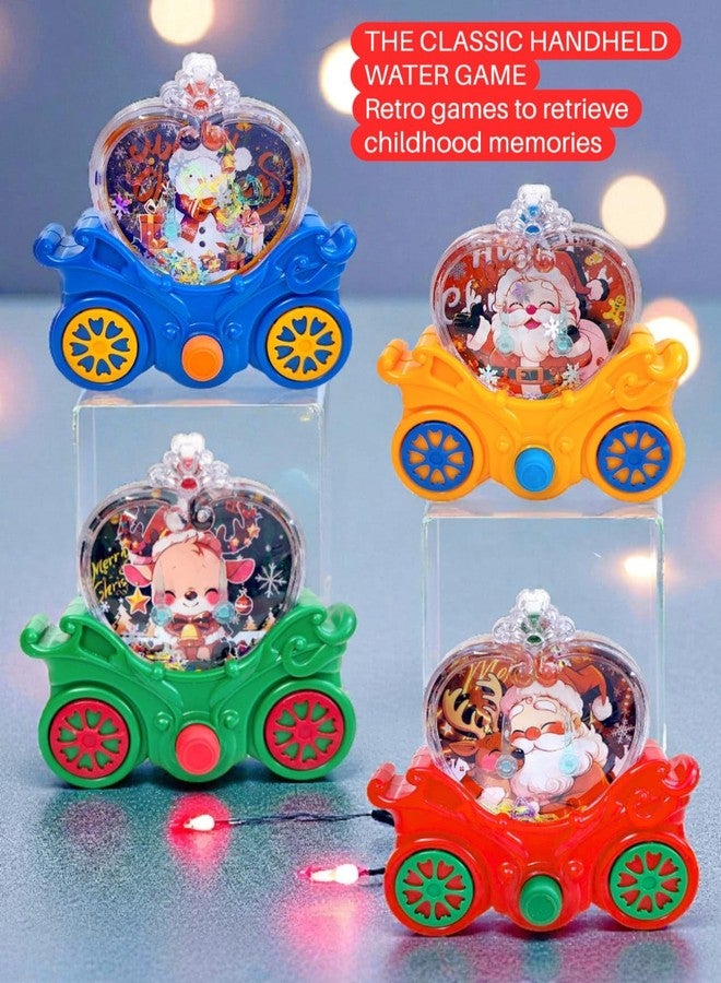 AMANVANI Christmas Theme Water Game, Handheld Water Ring Toss, Anxiety Toys, Travel Family Games Ideal Gift For Kids, Aqua Bubble Toy, Festive Return Gift For Christmas Party (Single Button ( 1 Pcs )) - Image 3