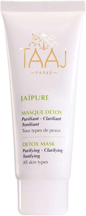TAAJ Purifying Detox Mask JAPURE Purifies Clarifies and Tonifies Antioxidant and Purifying Actives Regenerates tissue Firms pores Fresh radiant complexion Vegan 75 ml
