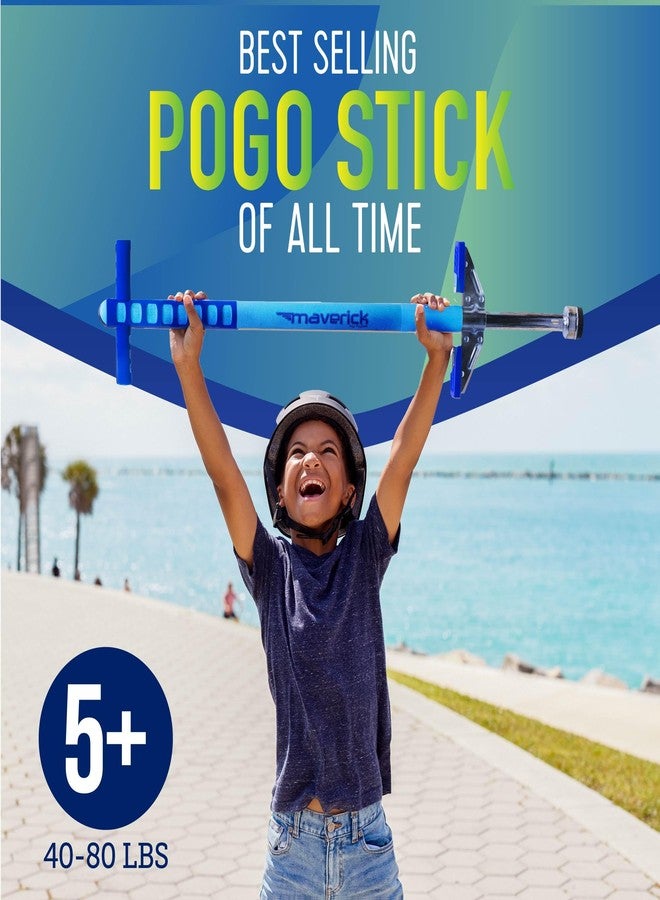 Flybar Maverick Pogo Stick for Kids Ages 5+, 40 to 80 Pounds, Perfect for Beginners, Easy Grip Handles, Anti-Slip Pegs, Outdoor Toys for Boys and Girls - Image 2