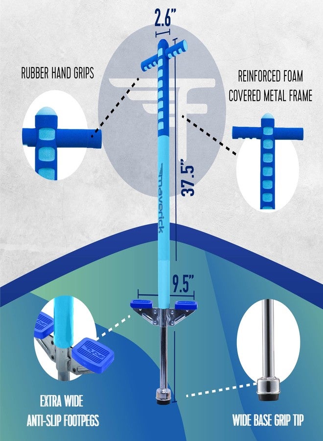 Flybar Maverick Pogo Stick for Kids Ages 5+, 40 to 80 Pounds, Perfect for Beginners, Easy Grip Handles, Anti-Slip Pegs, Outdoor Toys for Boys and Girls - Image 5