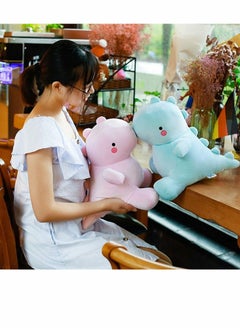 KASTWAVE Plush Toys, Cute Dinosaur Plush Toys, Fat Dinosaur Stuffed Animals Toys Dolls, Soft Plush Stuffed Animal Dino Plushie, Birthday Gifts for Kids Girls Boys Blue 12 inch  - Image 3