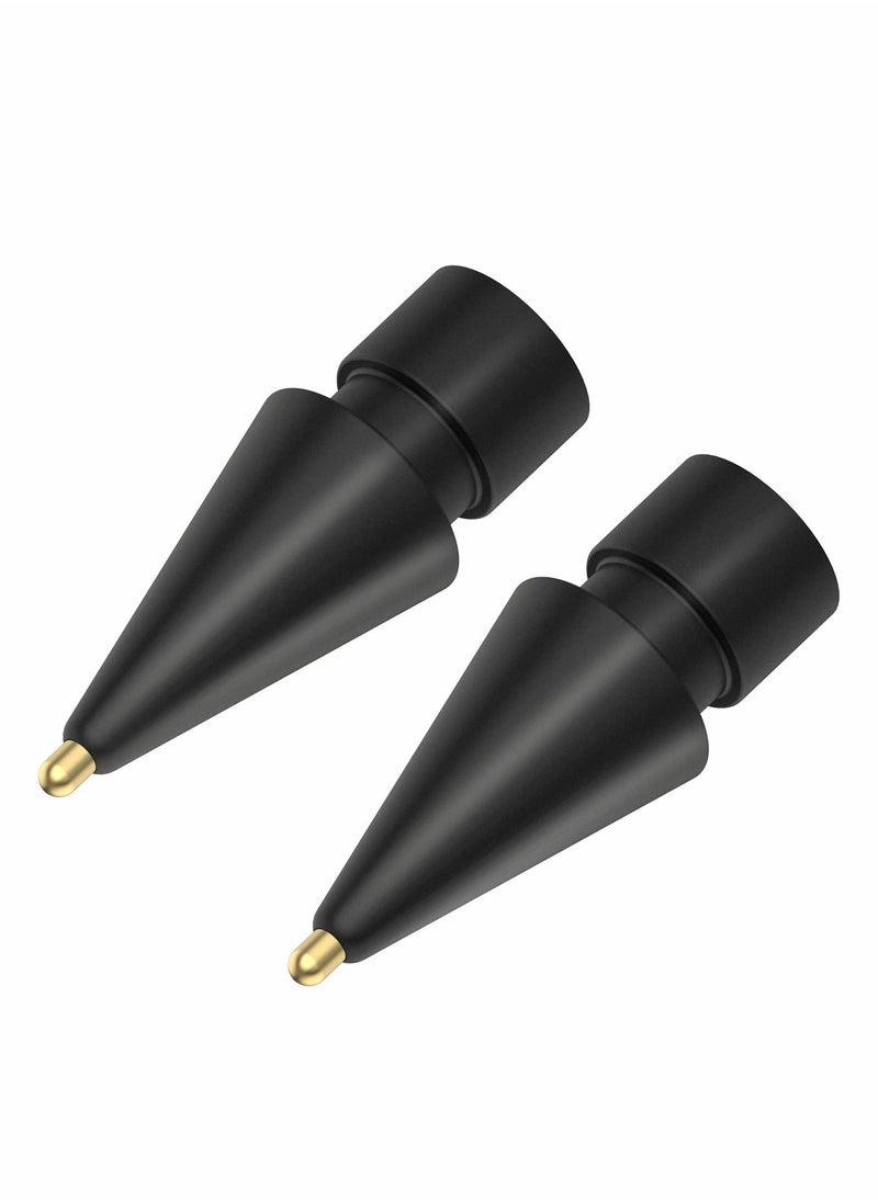 Y&D - Replacement Tips for Apple Pencil, 2 Pack Compatible with Pencil 2nd Gen and 1st Gen, No Wear Out Fine Point Precise Control Pen Like Nibs (Black 1.8mm) - Image 1