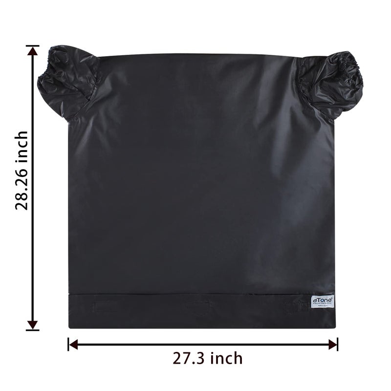 eTone Darkroom Equipment Oversize Film Changing Bag Camera Dedicated Film Developing Darkroom Zipper Bag Double Layer Load Photography 27.3X28.26'' Photography Accessories (L) - Image 3