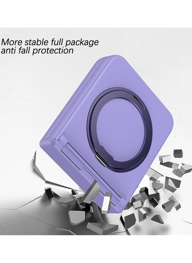 general Case for Samsung Galaxy Z Flip 6 (2024),Magnetic Anti-fall Phone Case with Ring Stand,Compatible with Wireless Charging,Ultra-thin Durable Protective Back Cover - Image 5