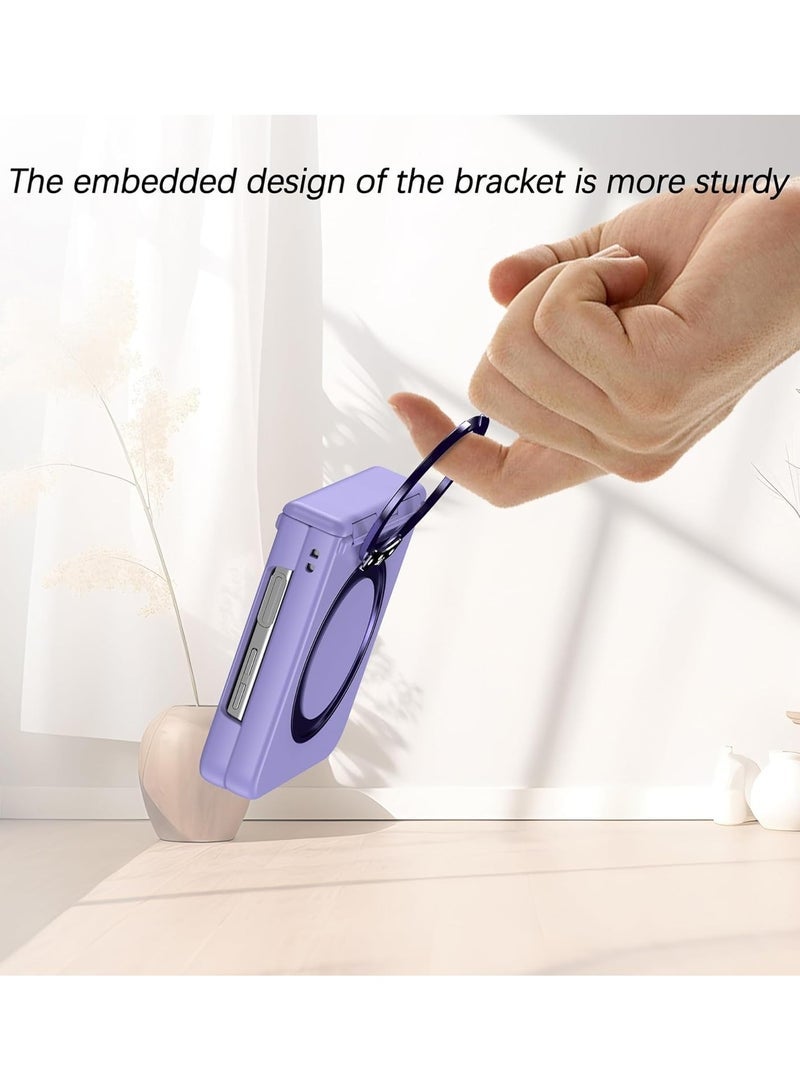 general Case for Samsung Galaxy Z Flip 6 (2024),Magnetic Anti-fall Phone Case with Ring Stand,Compatible with Wireless Charging,Ultra-thin Durable Protective Back Cover - Image 4