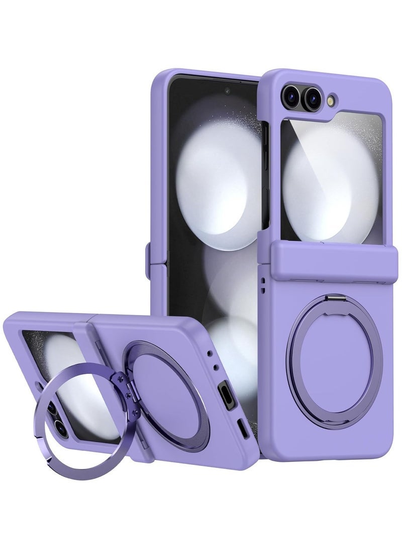 general Case for Samsung Galaxy Z Flip 6 (2024),Magnetic Anti-fall Phone Case with Ring Stand,Compatible with Wireless Charging,Ultra-thin Durable Protective Back Cover - Image 1