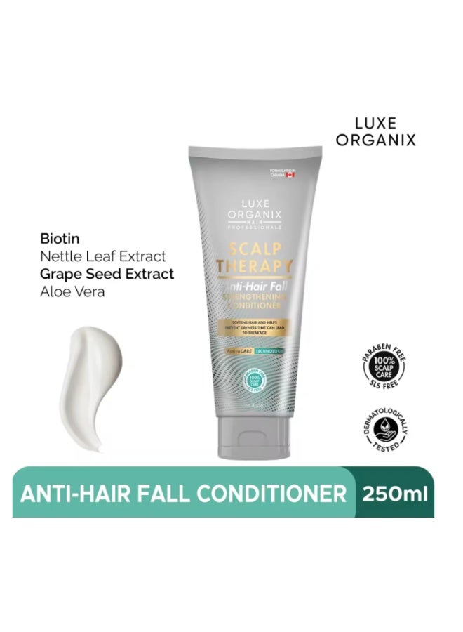 LUXE ORGANIX Hair Professionals Scalp Therapy Anti Hairfall Straightening Conditioner 250 ml Nourishing Strengthening Smooth Shine For All Hair Types - Image 2
