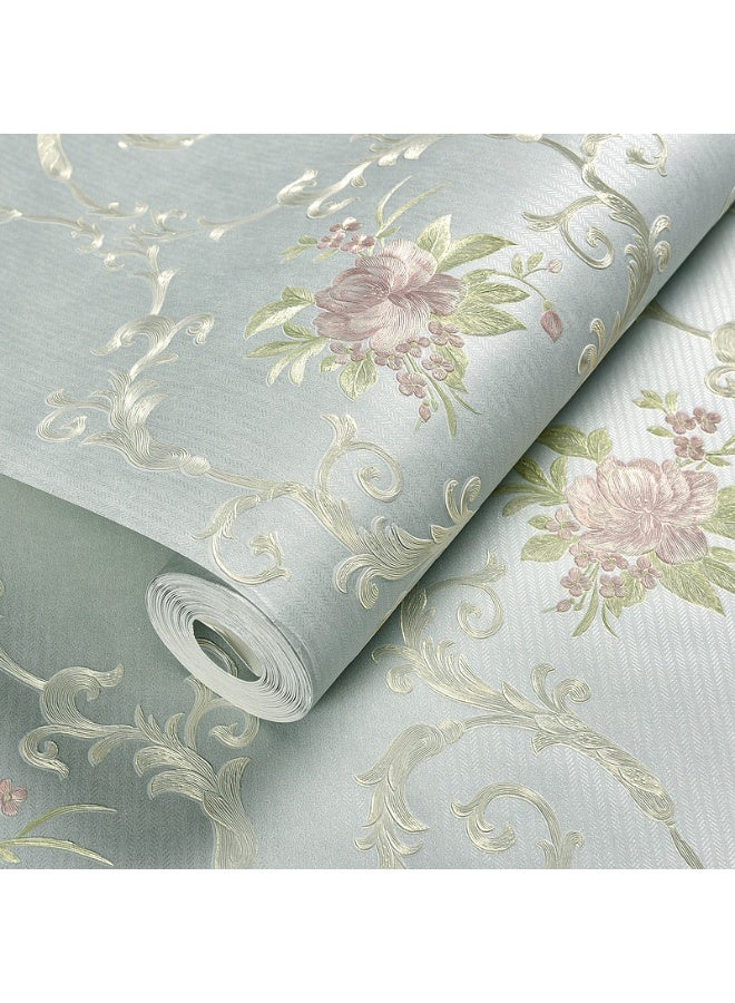 آنا خلفية زخرفية ثلاثية الأبعاد مقاومة للتلوث لغرفة النوم قياس 0.53*4 متر لزخرفة الجدران - Image 1