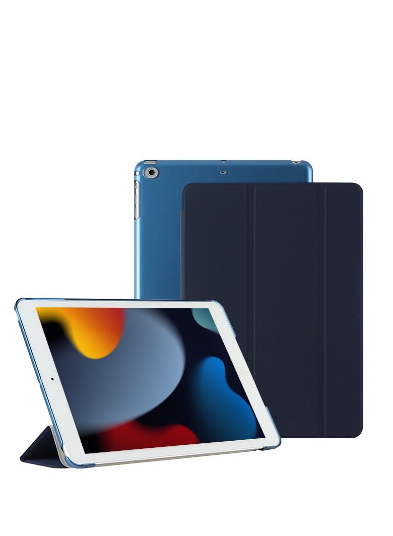 Loquat Protective Tri-Fold Case Cover For iPad Blue