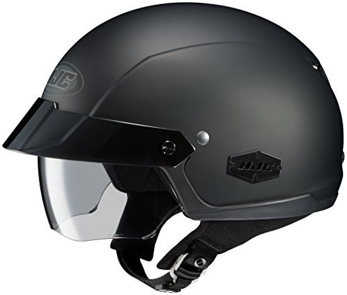 HJC Unisex Adult isCruiser Matte Black Half Helmet 0824013507 - Image 1