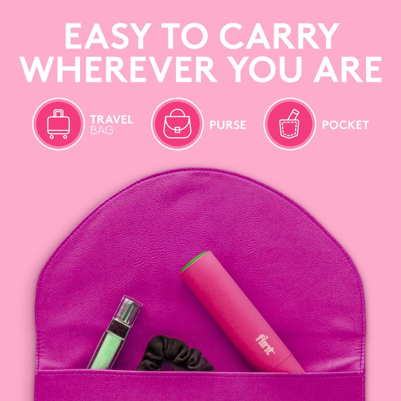 Flint Classic Pink Retractable Mini Lint Roller with 90 Extra Sticky Sheets, Small and Portable Lint Roller, Ideal Pet Hair Remover, Travel Lint Rollers for pet Hair Extra Sticky - Image 5