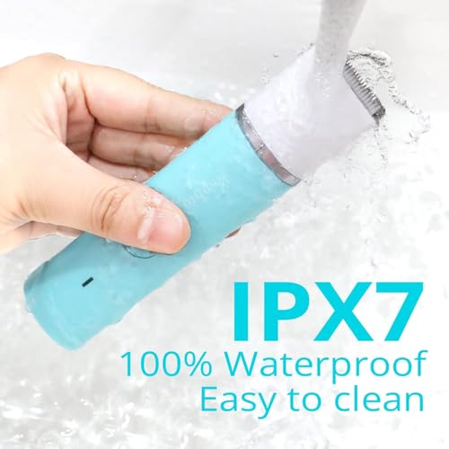 Kaphio Bikini Trimmer for Women Pubic Hair: 2 in 1 Electric Razors for Women - Rechargeable Electric Shaver - IPX7 Waterproof Lady Shaver for Travel & Shower Use in Summer (Green) - Image 5